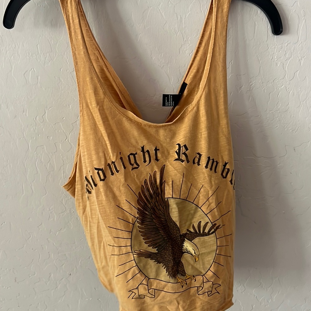 Midnight rambler graphic tank top.